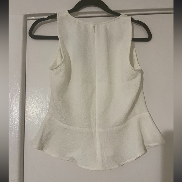 Express White Peplum Tank top Size Small NWT - Picture 2 of 11